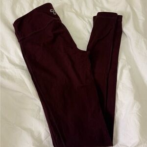 TNA Burgundy Yoga Leggings Girls Athletic Pants